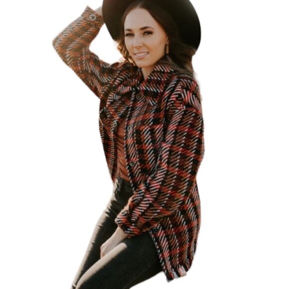 STEVE Madden Multi Final Warning Shacket - Picture 6 of 15